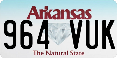 AR license plate 964VUK