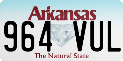 AR license plate 964VUL