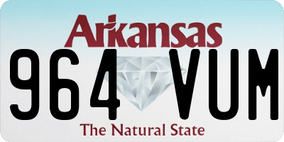AR license plate 964VUM