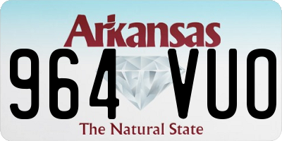 AR license plate 964VUO