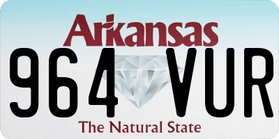 AR license plate 964VUR