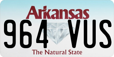 AR license plate 964VUS