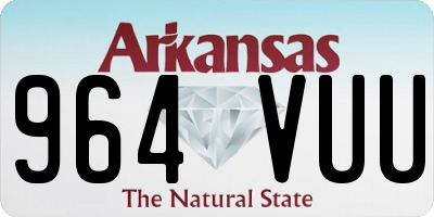 AR license plate 964VUU