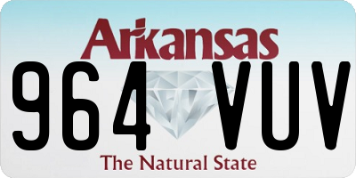 AR license plate 964VUV
