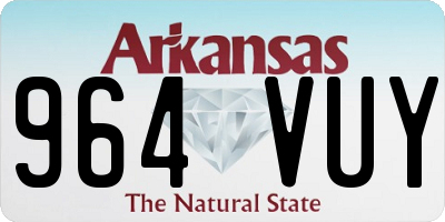 AR license plate 964VUY