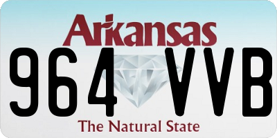AR license plate 964VVB