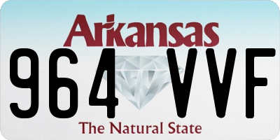 AR license plate 964VVF
