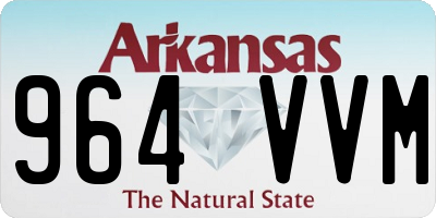 AR license plate 964VVM