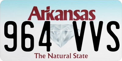 AR license plate 964VVS
