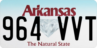 AR license plate 964VVT