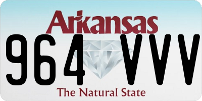 AR license plate 964VVV