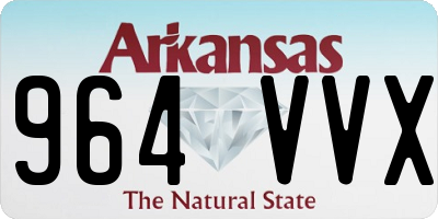 AR license plate 964VVX