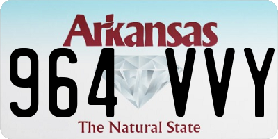 AR license plate 964VVY