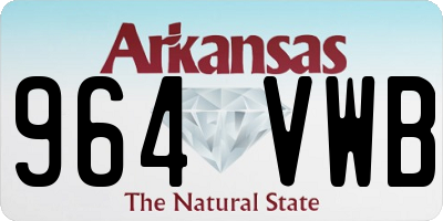 AR license plate 964VWB