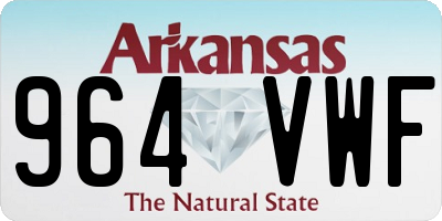 AR license plate 964VWF