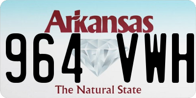 AR license plate 964VWH