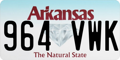 AR license plate 964VWK