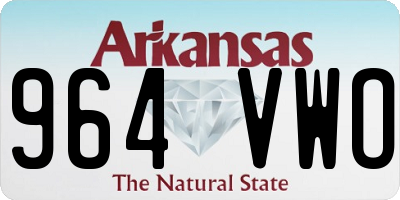 AR license plate 964VWO