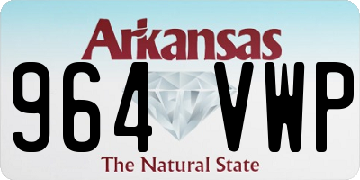 AR license plate 964VWP
