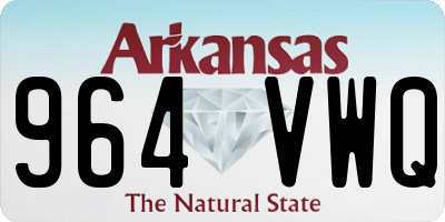 AR license plate 964VWQ