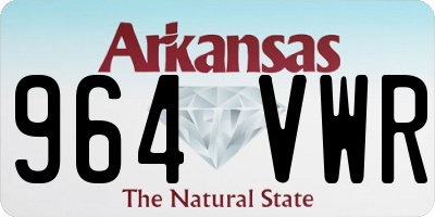 AR license plate 964VWR