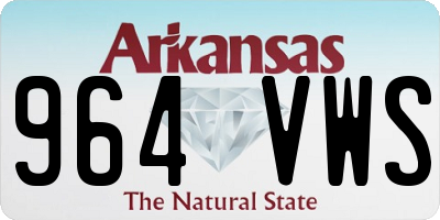 AR license plate 964VWS