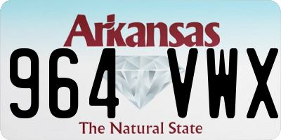 AR license plate 964VWX