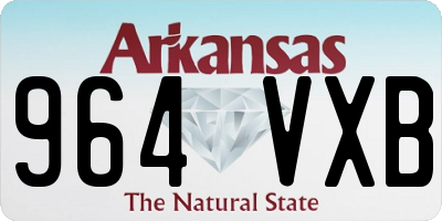AR license plate 964VXB