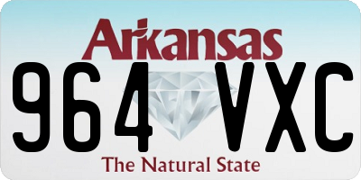 AR license plate 964VXC