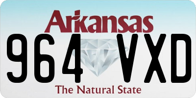 AR license plate 964VXD