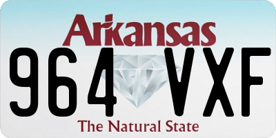 AR license plate 964VXF