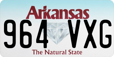 AR license plate 964VXG