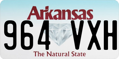 AR license plate 964VXH