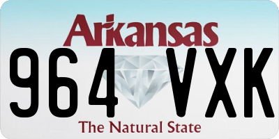 AR license plate 964VXK