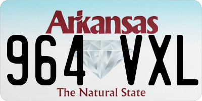 AR license plate 964VXL