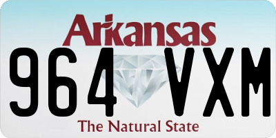 AR license plate 964VXM