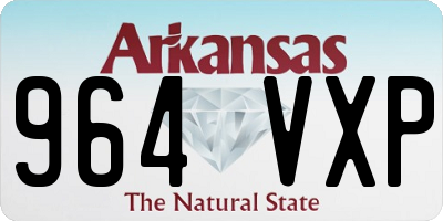AR license plate 964VXP