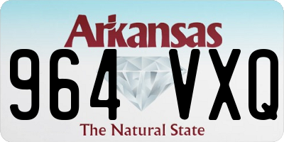 AR license plate 964VXQ