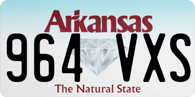 AR license plate 964VXS