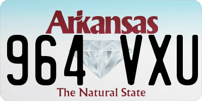 AR license plate 964VXU