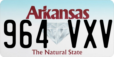 AR license plate 964VXV