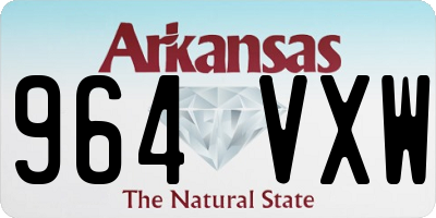AR license plate 964VXW