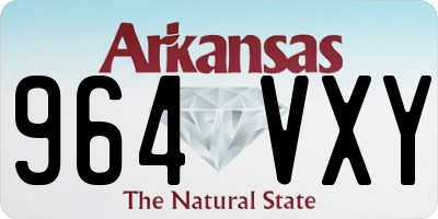 AR license plate 964VXY