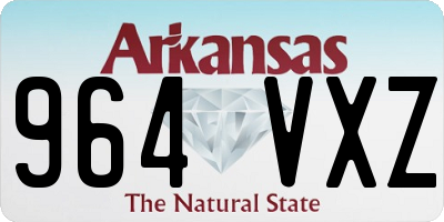 AR license plate 964VXZ