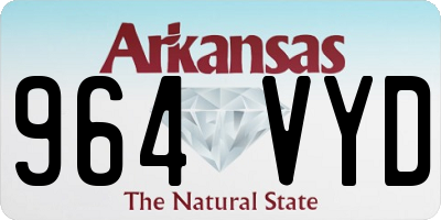 AR license plate 964VYD