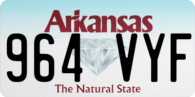 AR license plate 964VYF