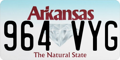 AR license plate 964VYG