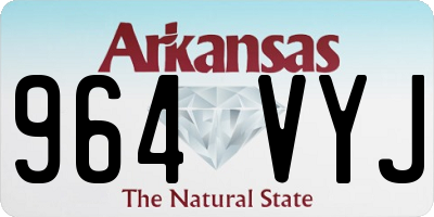 AR license plate 964VYJ