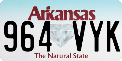AR license plate 964VYK