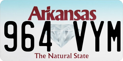 AR license plate 964VYM